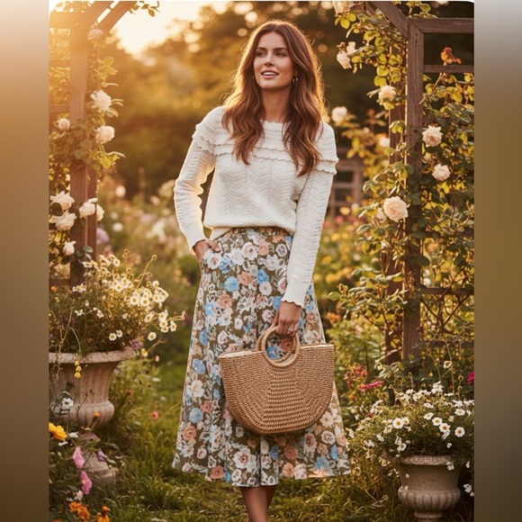 J. Crew Sweaters - J. Crew Cream Cable-Knit Scoopneck Sweater